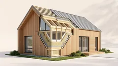 Parede dupla em madeira: como levantar uma casa em 3 semanas sem perder conforto