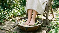 Que tipo de banho de pés é melhor para pés cansados — quente ou frio