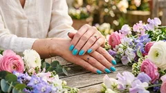 Unhas em tons de baga e azul — A escolha da primavera de 2026: como usar a nova tendência