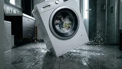 A máquina de lavar roupa está a dar saltos e a fazer barulho? Não é o chão — verifique esta peça